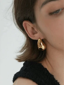 4pcs/Set New Arrival Gold And Silver Combination Ladies' Stud Earrings Suitable For Daily Wear