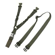 1pc Hunting Gun Lanyard Nylon Tactical Strap Multi-Function Slant Span Gun Strap - Army Green - View 3