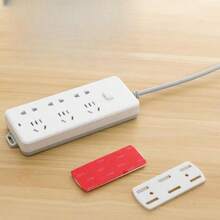 2入組母子綠扣牌追蹤不留痕無需鑽孔牆貼插頭板電源插板固定裝置插頭板卡扣 - 綠色 - 查看 4