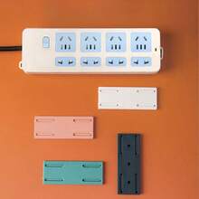 2入組母子綠扣牌追蹤不留痕無需鑽孔牆貼插頭板電源插板固定裝置插頭板卡扣 - 綠色 - 查看 1