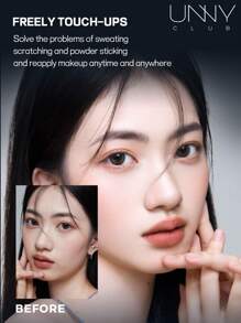 unny club 高清粉末，定妆粉，散粉，雾面哑光，12 小时持久控油，质地轻盈，打造柔焦效果，遮盖细纹和瑕疵 - 小黑盒 - 查看 4