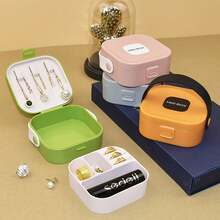 1入組迷你便攜式珠寶收納盒,防水且可拆式