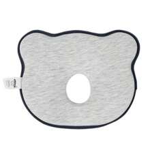 1 件裝嬰兒枕頭平頭預防塑形枕柔軟嬰兒頭部塑形枕 - 灰色 - 查看 1