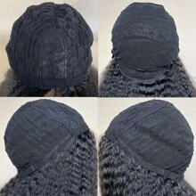 進口合成纖維短款自然波浪假髮,中分合成髮假髮,20英寸自然柔軟頭髮低溫纖維假髮,適用於女性日常派對使用