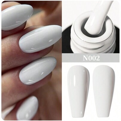 XEIJAYI 1pc 7.3ml White Gel Nail Polish, French Nail Polish, Soak Off UV Light Cure Gel Polish, Art Design Manicure Salon DIY Salon Gel