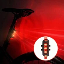 1pc Usb Rechargeable Bike Light, Headlight, Taillight, High Brightness Illumination For Night Riding, Waterproof, Easy To Install, Outdoor Mountain Bike, Off-Road Bike Dedicated Accessories
