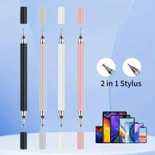 Stylus Pen For Touch Screens, Disc Stylus Pen Fiber Stylus With Magnetically Attached Cap, Compatible With IPhone/IPad Pro/Mini/Air/Android/Microsoft/Surface All Capacitive Touch Screens, Rose Golden Gift For Birthday/Easter/President's Day/Boy/Girlfriends - Black - View 1