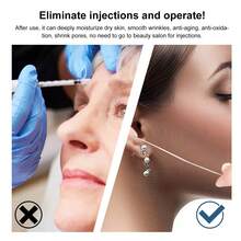 60 件蛋白质提升线，抗皱，抗衰老，淡化细纹，保湿，面部提升，塑形 - 白色 - 查看 4