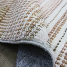 波希米亞風格地毯,高密度仿羊絨和tpr材質,防滑,可水洗,復古抽象地毯,適用於客廳、臥室、餐廳、辦公室、地面裝飾 - 黃色 - 查看 5