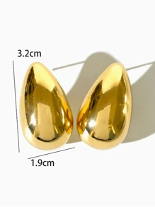 4pcs/Set New Arrival Gold And Silver Combination Ladies' Stud Earrings Suitable For Daily Wear