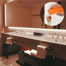 1入組橡膠擦去浴室玻璃上的水漬,在廚房和衛生間去除生鏽