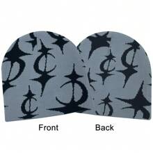 1件男女適用多色星紋針織提花帽,配有毛球,保暖冬季針織帽,適用於日常、萬聖節和聖誕節、嘻哈街舞、戶外運動 - 咖啡 - 查看 9