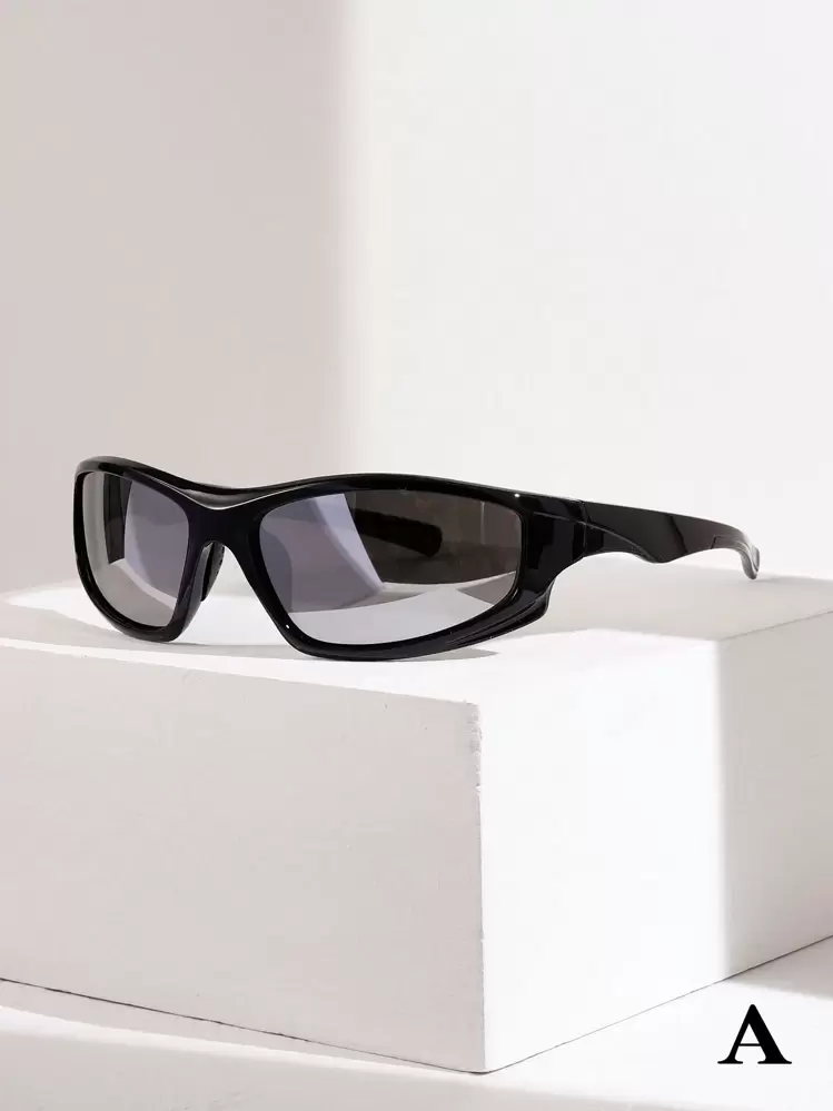 1pc Simple Fashionable Sports Cycling Glasses For Men, Suitable For Street Fashion, Party, Climbing, Camping, Gift Shades Accessories Beach Accessories Glasses Shades Looks Street Style And Suit For Sweater Jacket Sweatshirt Hoodie Leather Pants And Cargo Pants For Summer Beach Vacation,Outdoor,Travel - Multicolor - View 15