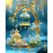 1pc Diamond Embroidery Landscape City Street Diy Rhinestone Pictures Diamond Painting Art Car Handmade Wall Decors 30x40cm/12x16inch Without Frame - Multicolor - View 1