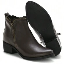 Women Pant Boots - 咖啡棕 - 查看 5