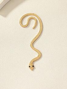 1入獨特蛇形耳夾,適用於女性日常佩戴 - 金黃色 - 查看 2