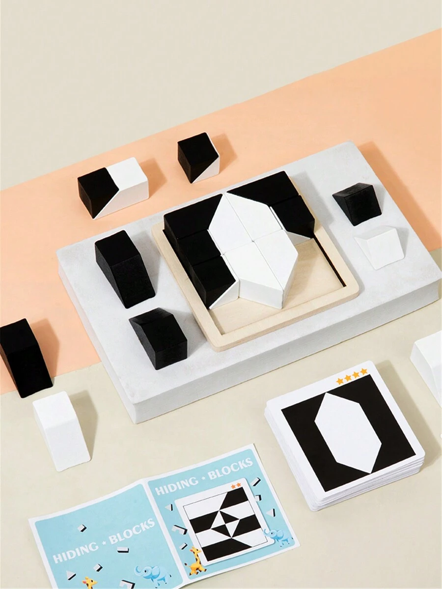 Trẻ em Ẩn giấu Phù hợp Khối , Giáo dục sớm Intellectual Suy nghĩ Tập huấn , Bàn làm việc Câu đố Trò chơi - Nhiều màu - Xem 1