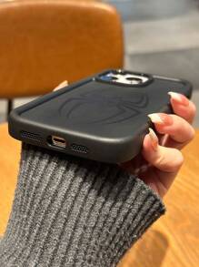 Ốp lưng điện thoại TPU chống sốc dày in hình nhện thời trang phong cách Halloween của Apple 1 chiếc tương thích với iPhone 16/16Pro/16Plus/16ProMax/7/8/7Plus/8Plus/X/XS/XR/XSMax/11/11ProMax/12/12Pro/12ProMax/13/13Pro/13ProMax/14/14Pro/14Plus/14ProMax/15/15Pro/15Plus/15ProMax - màu đen - Xem 6