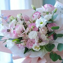 20入組雙面波點花卉包裝紙,適用於花束 - 青柚色 - 查看 3