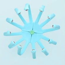 5 Claw Scalp Massager Acupressure Massage Comb Acupuncture Point Massage Tool For Relaxation And Stress Relief - Blue - View 2