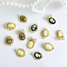 12 món đồ trang trí móng tay phong cách Baroque ngẫu nhiên để tự làm phụ kiện móng tay, đá trang trí móng, đồ dùng làm móng. - Nhiều màu - Xem 3