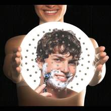 1入組雨淋花洒，304不銹鋼超薄設計-增壓，令人驚艷的體驗，高壓高流量圓形花洒頭（8英寸，鉻色） - 銀色 - 查看 9