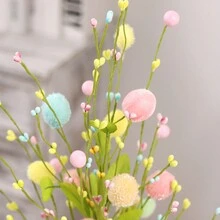 1個創意復活節蛋裝飾樹,家庭晚會場景桌面裝飾 - 彩色 - 查看 5
