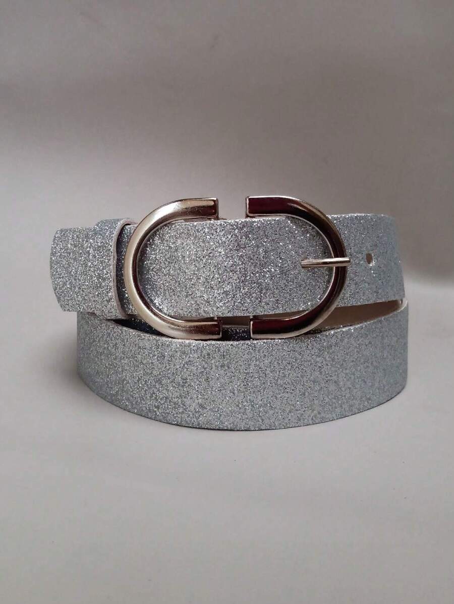 女士腰帶派對禮物,適用於夏天 - 閃光銀 - 查看 1