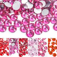 0.2cm/0.3cm/0.4cm/0.5cm Flat Back Rhinestone Resin Acrylic Crystal Decoration, DIY Crafts, Shoes, Clothing Accessories