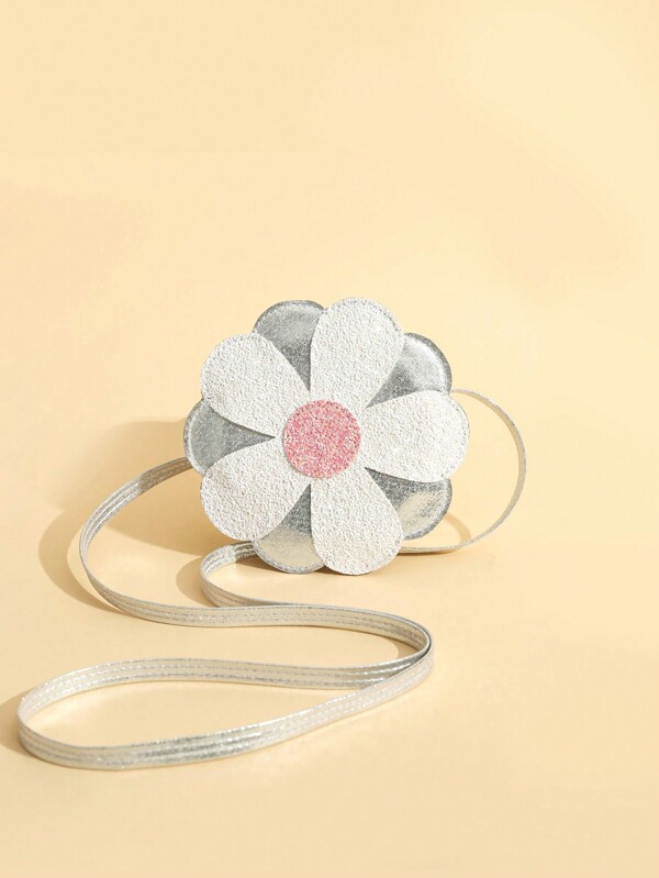 Mini Bolsa De Ombro Com Estampa De Flores Pequena E Texturizada