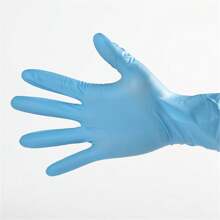 10入組/包一次性藍色丁腈手套,防濺濕,耐用,加厚,非常適合廚房洗滌和清潔 - 藍色 - 查看 1
