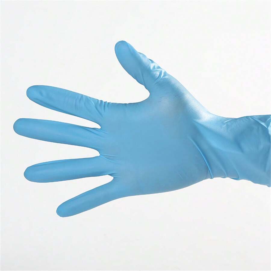 10入組/包一次性藍色丁腈手套,防濺濕,耐用,加厚,非常適合廚房洗滌和清潔 - 藍色 - 查看 1