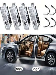 4入組汽車車門led標誌投影燈,適用於bmw X1 X2 X3 X4 X5 X6 X7 E84 E83 E70 E71 E72 E90,迎賓燈,裝飾汽車門禮貌燈 - 4pcs BMW M LOGO - 查看 1