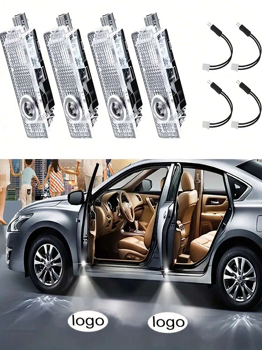 4入組汽車車門led標誌投影燈,適用於bmw X1 X2 X3 X4 X5 X6 X7 E84 E83 E70 E71 E72 E90,迎賓燈,裝飾汽車門禮貌燈 - 4pcs BMW M LOGO - 查看 1