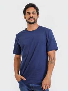 Men T-Shirts - Màu xanh hải quân - Xem 4