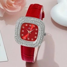 Thời trang NỮ Đồng hồ chất liệu da PU Đồng hồ đeo tay Quý cô Đồng hồ NỮ Đồng hồ thạch anh Giáng sinh Qủa tặng Ngày lễ tình nhân - màu đen - Xem 2