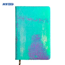 Cuaderno Tornasol Azul-Morado de Rayas - Azul menta - Ver 1
