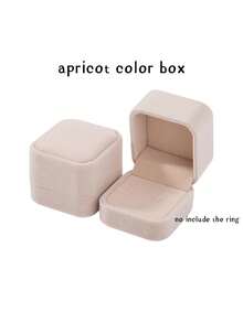 1pc Shell Jewelry Box, Ring Box Velvet Jewelry Box Colorful Velvet Earring Gift Box Shell Jewelry Storage Case Showcase Display Organizer Box For Necklace - Ring Box - View 6