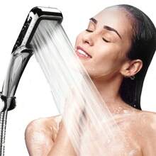 壓力雨淋蓮蓬頭 300 孔花灑頭節水過濾噴嘴高壓節水