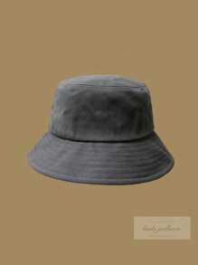 Sombrero De Mujer En Estilo Bucket Casual - Gris Oscuro - Ver 2