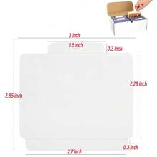 8pack White Trading Card Dividers,Card Box Dividers,Card Dividers For Storage Boxes,Card Page Dividers - White - View 2