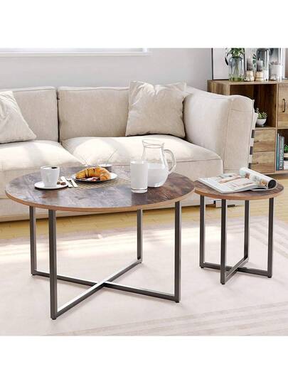 Set Of Coffee Tables Side Living Room Tafel Sofa Garden view 3