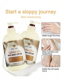 牛奶美白身體乳液500ml,深層保濕和提亮,長效保濕和營養豐富,適用於所有皮膚類型 - KING LIFE牛奶美白身體乳 500ml - 查看 2