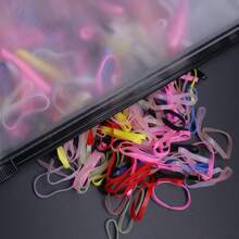 500入組多色一次性發帶和不傷髮的彈性髮帶,適用於厚髮束髮器 - 彩色 - 查看 7