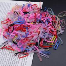 500入組多色一次性發帶和不傷髮的彈性髮帶,適用於厚髮束髮器 - 彩色 - 查看 5