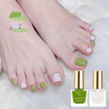 8ml, Bộ sơn móng tay màu xanh lá cây trắng, Bóc ra, Làm sáng, Nghệ thuật làm móng khô nhanh, Lâu trôi, Không phai màu, Không mùi, Có thể bóc ra, Thích hợp, Làm sáng tông màu da, Không cần đèn UV/LED cho Bộ làm móng tại nhà - Nhiều màu - Xem 1
