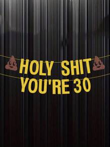 1 套 30 岁 40 岁 50 岁 60 岁 70 岁生日装饰品，适合女性男性金色 DIY 串闪生日派对装饰标志趣味横幅 30 岁生日派对用品神圣的你 30 岁生日横幅派对装饰，圣诞节