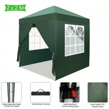 2 X 2m Two Doors & Two Windows Practical Waterproof Right-Angle Folding Tent Green - Green - View 10