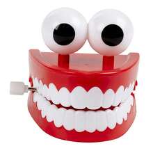 1pcFunny Big Teeth, Clockwork Teeth, Creative New And Unique Prank Tabletop Toys, Super Interesting. - Red - View 5