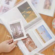 3/4/5/6英寸80/160格透明照片相冊偶像相冊收納夾 偶像明星卡收藏冊 創意相冊相片收納盒 - 白色 - 查看 5